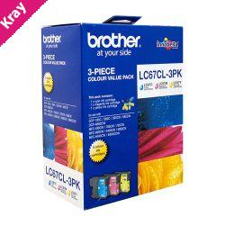 Brother LC67 CMY Colour Pack Brother LC67 CMY Colour Pack